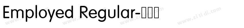 Employed Regular字体转换